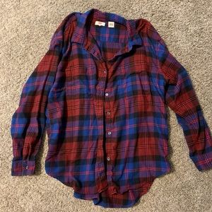 Levi flannel red and blue, large